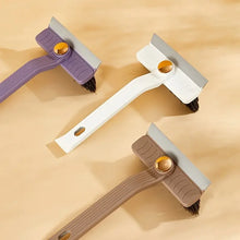Carica l'immagine nel visualizzatore di Gallery, 4 in 1 360 ° Spazzola multiuso per la pulizia delle piastrelle con setole dure rotanti con raschietto a clip per pavimen