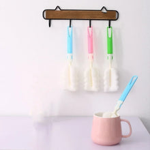 Carica l'immagine nel visualizzatore di Gallery, 2 pezzi spugna per biberon per latte per bambini spazzola per pulizia capezzoli tazza scrubber spazzole per lavaggio det