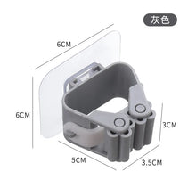 Carica l'immagine nel visualizzatore di Gallery, Ganci Adesivi da Parete per Mop e Scopa, 1PC Grigio, 1PC Bianco