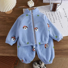 Carica l'immagine nel visualizzatore di Gallery, Abbigliamento da casa per bambini, ideale per l’autunno e l’inverno: completi eleganti in pile corallo, caldi e conforte