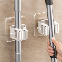 Carica l'immagine nel visualizzatore di Gallery, Ganci Adesivi da Parete per Mop e Scopa, 1PC Grigio, 1PC Bianco