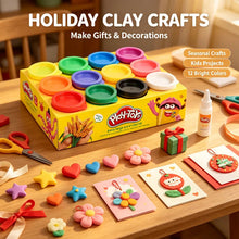 Carica l'immagine nel visualizzatore di Gallery, Set di Plastilina per Bambini in 12 Colori, Grande Capacità, Argilla Colorata per Educazione Precoce, Giocattoli Creativ