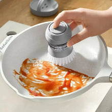 Carica l'immagine nel visualizzatore di Gallery, Spazzola per piatti con dispenser di sapone Spazzola per palme Lavaggio dei piatti Spazzole per scrub da cucina con supp