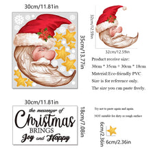 Carica l'immagine nel visualizzatore di Gallery, Adesivi Murali con Proverbi di Babbo Natale, Decorazione Natalizia per Soggiorno, Murales per Capodanno, Decorazioni per