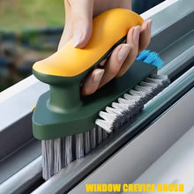 Carica l'immagine nel visualizzatore di Gallery, Spazzola 4 in 1 con Raschietto per Pulizia Fessure e Scanalature, Raschietto per Vetri, Pulitore per Pavimenti di Cucina