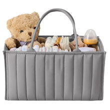 Carica l'immagine nel visualizzatore di Gallery, Organizer per pannolini per bambini, elegante cestino portaoggetti per elementi essenziali per neonati e stazione per pa