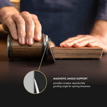 Carica l'immagine nel visualizzatore di Gallery, Affilacoltelli con rotolamento Portacoltelli magnetico Kit pietra per affilare diamantata con accessorio da cucina con r