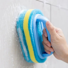 Carica l'immagine nel visualizzatore di Gallery, Spugna Multifunzionale con Manico per Pulizia di Cucina, Bagno, Piastrelle, Vetro e Vasca, Design Ergonomico per Rimozio