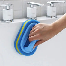 Carica l'immagine nel visualizzatore di Gallery, Spugna Multifunzionale con Manico per Pulizia di Cucina, Bagno, Piastrelle, Vetro e Vasca, Design Ergonomico per Rimozio