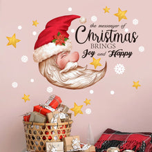 Carica l'immagine nel visualizzatore di Gallery, Adesivi Murali con Proverbi di Babbo Natale, Decorazione Natalizia per Soggiorno, Murales per Capodanno, Decorazioni per