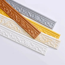 Carica l'immagine nel visualizzatore di Gallery, 1 rotolo da 10 m di bordo decorativo autoadesivo da 5 mm di spessore per pareti 3D, adesivo flessibile per battiscopa, p