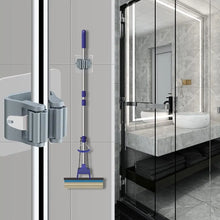 Carica l'immagine nel visualizzatore di Gallery, Ganci Adesivi da Parete per Mop e Scopa, 1PC Grigio, 1PC Bianco