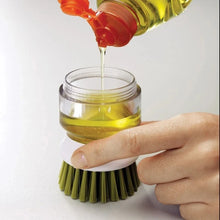 Carica l'immagine nel visualizzatore di Gallery, Spazzola per piatti con dispenser di sapone, spazzola multiuso con dispenser di sapone per la pulizia della casa, spazzo