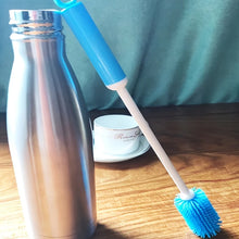 Carica l'immagine nel visualizzatore di Gallery, Spazzola per tazze 1PC, spazzola per bottiglie, spazzola per bottiglie in silicone, tazza isolata, spazzola per la puliz