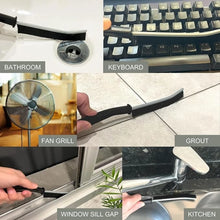 Carica l'immagine nel visualizzatore di Gallery, 1-50 pezzi spazzola per pulizia gap manico lungo fessure dettagli spazzole per pulizia giunti angolo morto setole dure u