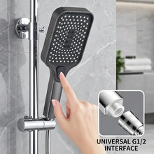 Carica l'immagine nel visualizzatore di Gallery, Soffione doccia portatile ad alta pressione, 3 modalità di spruzzatura, spruzzatore Super Boost in ABS nero/bianco opaco