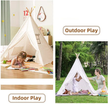 Carica l'immagine nel visualizzatore di Gallery, 1.6m/1.3m Tenda per bambini Casa da gioco per interni Wigwam per bambini Tende Tipi per bambini portatili Teepee Palla p