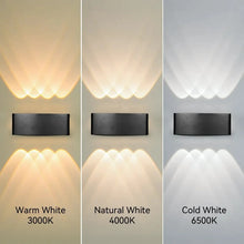 Carica l'immagine nel visualizzatore di Gallery, Lampada da parete a LED per esterni impermeabile IP65 Lampada da parete per portico da giardino e lampada da illuminazio