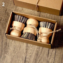 Carica l'immagine nel visualizzatore di Gallery, Spazzola per Lavaggio Piatti Naturale con Manico in Legno, Spazzola per Pentole in Corda Anti-Impronta d'Olio, Accessori