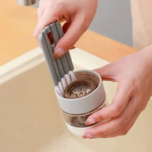 Carica l'immagine nel visualizzatore di Gallery, Spazzola per spazio flessibile multifunzionale, coperchio per tazza, scanalatura, capezzolo, bottiglia, spazzola per spa
