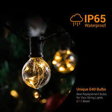 Carica l'immagine nel visualizzatore di Gallery, Lampadina LED G40 Lampadina in filo di rame Impermeabile E12 DC3V Bianco caldo 2700K Lampadina LED infrangibile per luci a corda Decorazioni per feste a casa