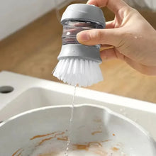 Carica l'immagine nel visualizzatore di Gallery, Spazzola per piatti con dispenser di sapone Spazzola per palme Lavaggio dei piatti Spazzole per scrub da cucina con supp