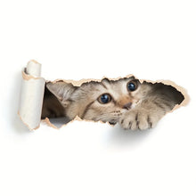 Carica l'immagine nel visualizzatore di Gallery, Adesivo per sedile WC con gatto dei cartoni animati - Decorazione da parete autoadesiva per bagno, camera da letto, sogg
