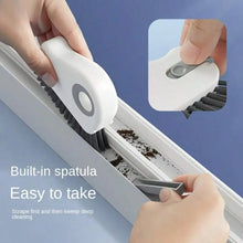 Carica l'immagine nel visualizzatore di Gallery, 1 pz Spazzola 2 in 1 per la pulizia di scanalature finestre e porte, Strumento per la pulizia di binari di porte scorrev