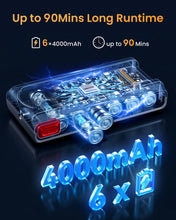 Carica l'immagine nel visualizzatore di Gallery, M9/Y9 NUOVO Aspirapolvere Senza Fili Ultra Potente 80KPA 850W 80000PA, 90 Minuti di Autonomia, Batteria Rimovibile 6X400