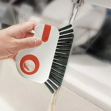 Carica l'immagine nel visualizzatore di Gallery, 1 pz Spazzola 2 in 1 per la pulizia di scanalature finestre e porte, Strumento per la pulizia di binari di porte scorrev