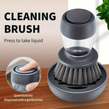 Carica l'immagine nel visualizzatore di Gallery, 1 pz Spazzola Automatica per Lavaggio Pentole con Dispenser di Liquido, Spazzola Verticale a Pressione per Persone Pregi