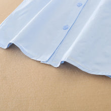 Carica l'immagine nel visualizzatore di Gallery, Camicia con Colletto a Volant per Ragazze 5-12 Anni, Manica Lunga 100% Cotone, Uniforme Scolastica, Top Quotidiano per B