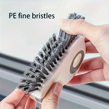 Carica l'immagine nel visualizzatore di Gallery, 1 pz Spazzola 2 in 1 per la pulizia di scanalature finestre e porte, Strumento per la pulizia di binari di porte scorrev