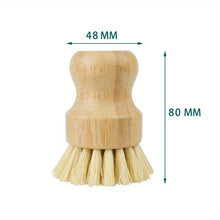Carica l'immagine nel visualizzatore di Gallery, Spazzola per Lavaggio Piatti Naturale con Manico in Legno, Spazzola per Pentole in Corda Anti-Impronta d'Olio, Accessori