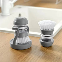 Carica l'immagine nel visualizzatore di Gallery, Spazzola per piatti con dispenser di sapone Spazzola per palme Lavaggio dei piatti Spazzole per scrub da cucina con supp