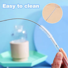 Carica l'immagine nel visualizzatore di Gallery, Spazzola per la pulizia della paglia per acciaio inossidabile riutilizzabile Extra lunga per tazza spazzola per la puliz