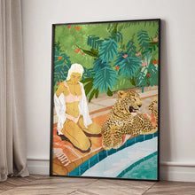 Carica l'immagine nel visualizzatore di Gallery, Illustrazione di fiori e foglie, stile astratto, poster e stampe, quadri su tela per decorare pareti, immagini per hotel