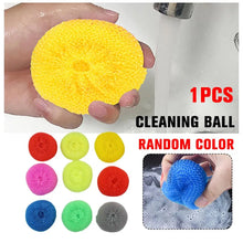 Carica l'immagine nel visualizzatore di Gallery, Spugna in rete di plastica per la pulizia di piatti e stoviglie, colore casuale, non graffia, per la pulizia della casa 
