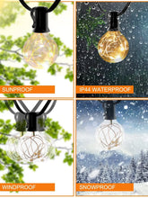 Carica l'immagine nel visualizzatore di Gallery, Lampadina LED G40 Lampadina in filo di rame Impermeabile E12 DC3V Bianco caldo 2700K Lampadina LED infrangibile per luci a corda Decorazioni per feste a casa