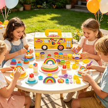 Carica l'immagine nel visualizzatore di Gallery, Set di Argilla Colorata in Scatola per Bambini, Pasta Modellabile di Grande Capacità con Stampi, Giocattolo Creativo Edu
