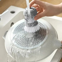 Carica l'immagine nel visualizzatore di Gallery, Spazzola per piatti con dispenser di sapone Spazzola per palme Lavaggio dei piatti Spazzole per scrub da cucina con supp