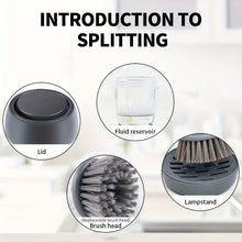 Carica l'immagine nel visualizzatore di Gallery, 1 pz Spazzola Automatica per Lavaggio Pentole con Dispenser di Liquido, Spazzola Verticale a Pressione per Persone Pregi