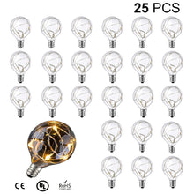 Carica l'immagine nel visualizzatore di Gallery, Lampadina LED G40 Lampadina in filo di rame Impermeabile E12 DC3V Bianco caldo 2700K Lampadina LED infrangibile per luci a corda Decorazioni per feste a casa