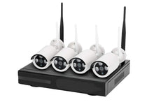 Carica l'immagine nel visualizzatore di Gallery, Kit videosorveglianza NVR wireless full HD WiFi IP 4 telecamere 3LED 5G