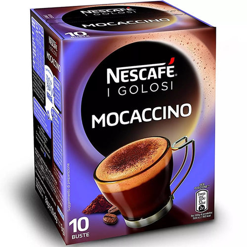 Nescafé Gold Mocaccino Preparato Solubile per Caffè al Cacao, Astuccio, 10 Bustine, 88g