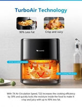 Carica l'immagine nel visualizzatore di Gallery, Proscenic T22 Friggitrice ad Aria Calda Senza Olio Airfryer 5 Lt Frigge 1700W
