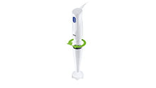 Carica l&#39;immagine nel visualizzatore di Gallery, Braun Frullatore a Immersione MQ10.001PWH + Bicchiere graduato 600ml, Minipimer Leggero, Sistema EasyTwist per cambiare facilmente accessorio, Tecnologia Splash Control niente schizzi