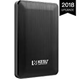 KESU 2,5" 250GB Ultra Slim Hard Disk Esterno Portatile USB3.1 SATA 250G, Nero - Ilgrandebazar