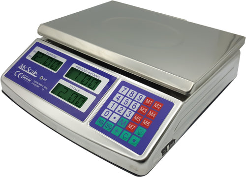 BILANCIA ELETTRONICA DIGITALE PROFESSIONALE IN ACCIAIO INOX MAX 40 KG 1GR - Ilgrandebazar