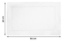 Carica l&#39;immagine nel visualizzatore di Gallery, ZOLLNER 2 tapettini Bagno, scendibagno, Bianco, 50x80 cm, 50 x 80 Bianco